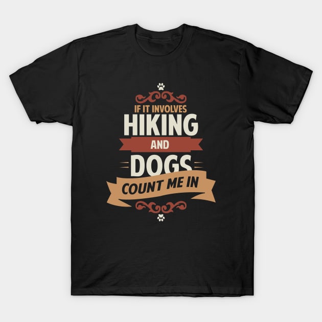 Hiking Dog T-Shirt by Tesszero